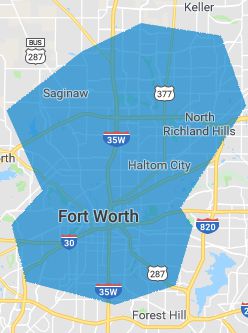Fort Worth wireless Internet coverage map